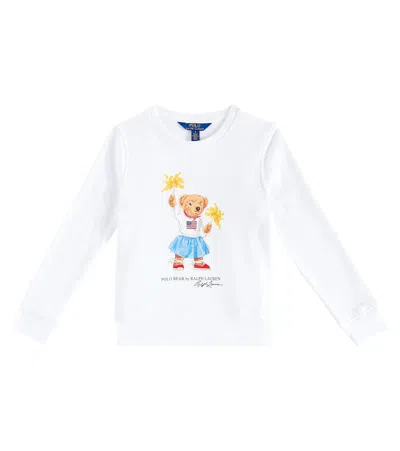 Polo Ralph Lauren Kids' Cotton-blend Sweatshirt In Weiss