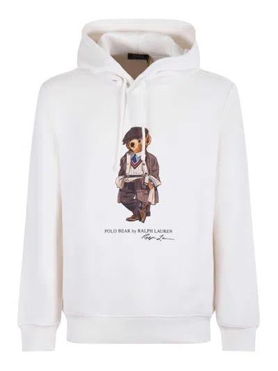 Polo Ralph Lauren Cotton Blend Sweatshirt In White