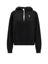 Polo Ralph Lauren Drawstring Hood Kangaroo Pocket Sweatshirt In Black