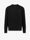 Polo Ralph Lauren Cotton Blend Sweatshirt With Logo In Black