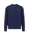 Polo Ralph Lauren Cotton Blend Sweatshirt With Logo In Blue