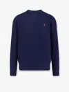 Polo Ralph Lauren Cotton Blend Sweatshirt With Logo In Blue
