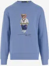 Polo Ralph Lauren Relaxed-fit Sweatshirt With Playful Bear Graphic In Blue