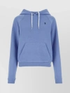 POLO RALPH LAUREN COTTON BLEND SWEATSHIRT WITH RIBBED CUFFS AND HEM