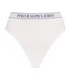 Polo Ralph Lauren Mid Rise Cotton Blend Thong In White