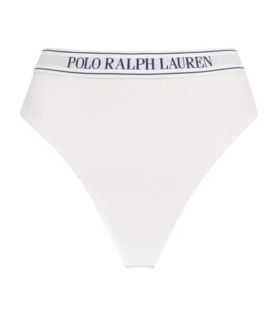 Polo Ralph Lauren Cotton-blend Tanga Briefs In White