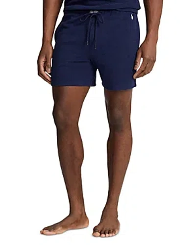 Polo Ralph Lauren Cotton Blend Terry Regular Fit Sleep Shorts In Cruise Nvy