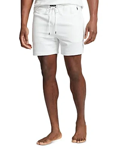 Polo Ralph Lauren Cotton Blend Terry Regular Fit Sleep Shorts In White
