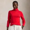 Polo Ralph Lauren Cotton-blend Turtleneck In Pandora Red
