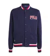Polo Ralph Lauren Ribbed Collar Striped Detailing Front Pockets Jacket In Navy