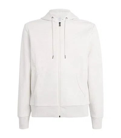 Polo Ralph Lauren Cotton-blend Zip-up Hoodie In Brown
