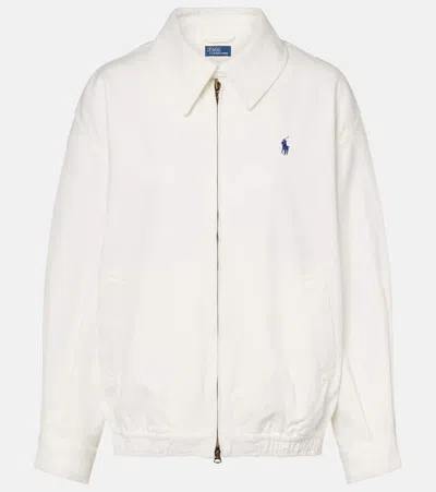 Polo Ralph Lauren Cotton Blouson Jacket In White