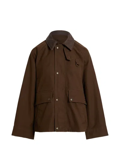 Polo Ralph Lauren Cotton Bomber Jacket In Brown