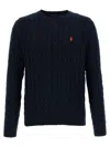 Polo Ralph Lauren Cotton Braided Sweater Sweaters And Cardigans Blue