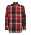 Polo Ralph Lauren Cotton Brushed Tartan Oxford Workshirt In Multi
