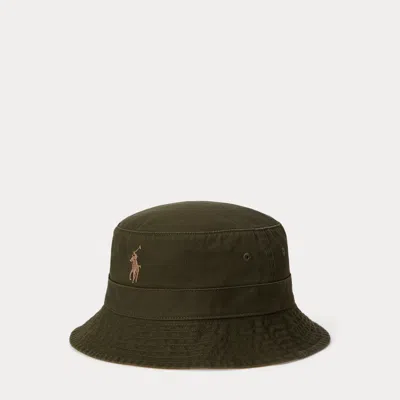 Polo Ralph Lauren Cotton Bucket Hat In Company Olive