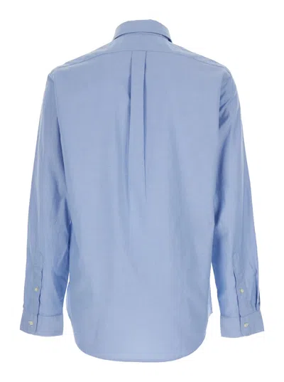 Polo Ralph Lauren Cotton Button-down Shirt In Blue