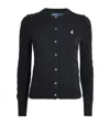 Polo Ralph Lauren Cotton Cable-knit Cardigan In Black