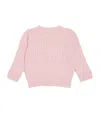 Polo Ralph Lauren Cotton Cable-knit Cardigan In Pink