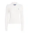 Polo Ralph Lauren Cotton Cable-knit Polo Shirt In White