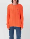 Polo Ralph Lauren Cotton Cable Knit Crewneck Sweater