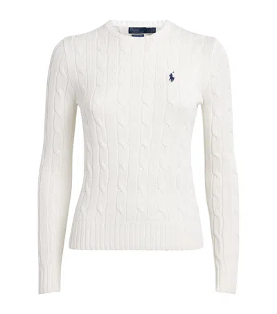 Polo Ralph Lauren Cotton Cable-knit Julianna Sweater In White