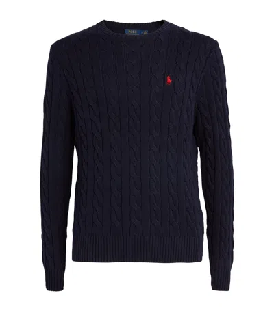 POLO RALPH LAUREN COTTON CABLE-KNIT SWEATER