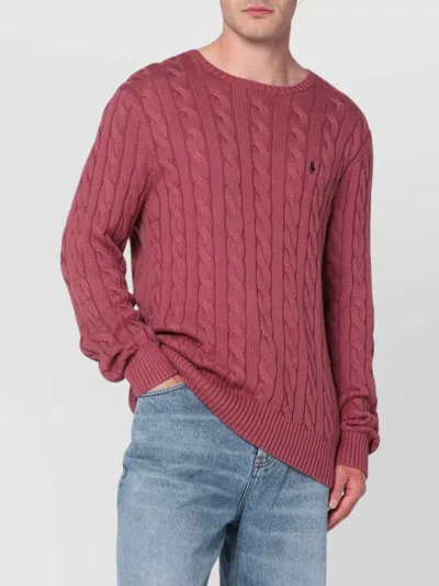 POLO RALPH LAUREN COTTON CABLE KNIT JUMPER