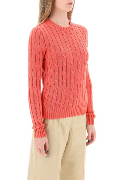 Polo Ralph Lauren Cotton Cable Knit Pullover Sweater In Multi