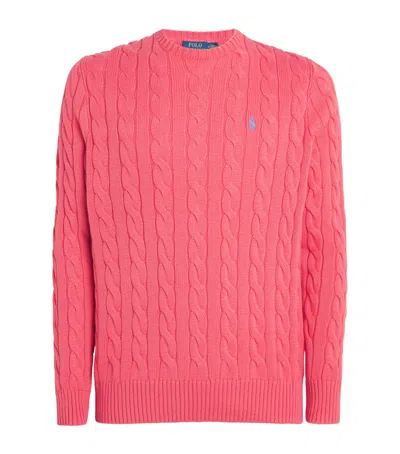 Polo Ralph Lauren Cable-knit Wool-cashmere Sweater In Andover Cream