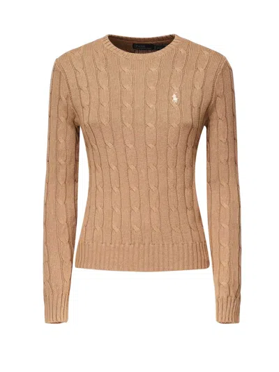Polo Ralph Lauren Cotton Cable-knit Sweater In Sand