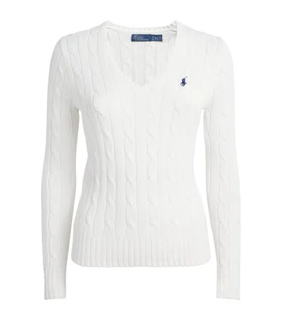Polo Ralph Lauren Cotton Cable-knit Sweater In White