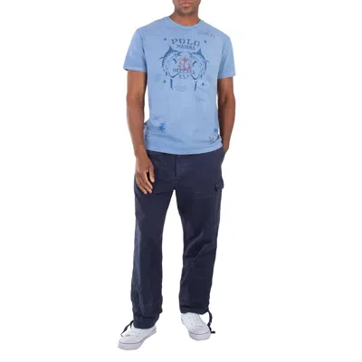 Polo Ralph Lauren Cotton Canvas Beach Trousers In Blue