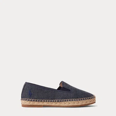Polo Ralph Lauren Kids' Cotton Canvas Espadrille In Navy