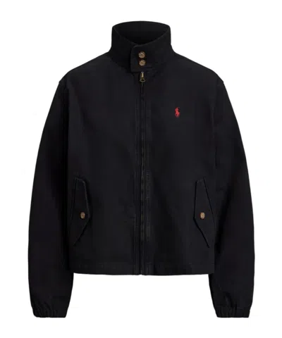 Polo Ralph Lauren Cotton Canvas Jacket In Black