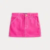 Polo Ralph Lauren Cotton Canvas Skirt In Belmont Pink