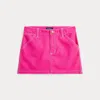 Polo Ralph Lauren Cotton Canvas Skirt In Belmont Pink