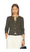 Polo Ralph Lauren Cotton Cardi Long Sleeve In Green