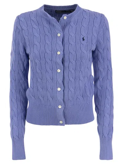 Polo Ralph Lauren Cotton Cardigan In Blue