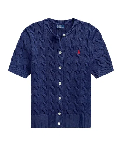 Polo Ralph Lauren Cotton Cardigan In Blue