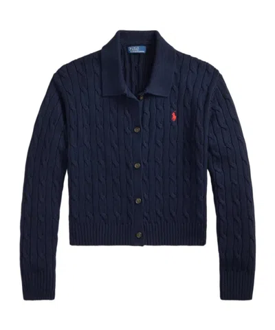 Polo Ralph Lauren Cotton Cardigan In Brown