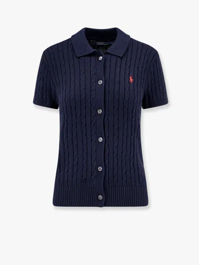 Polo Ralph Lauren Cotton Cardigan With Contrasting Logo Embroidery