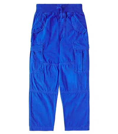 Polo Ralph Lauren Kids' Cotton Cargo Pants In Blue