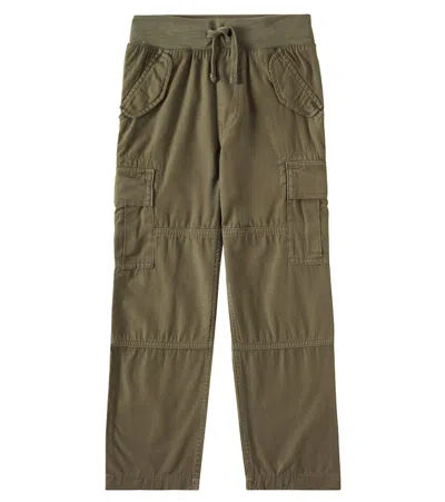 Polo Ralph Lauren Kids' Cotton Cargo Pants In Grün