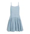 Polo Ralph Lauren Cotton Chambray Sleeveless Dress In Blue