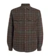 Polo Ralph Lauren Cotton Check Overshirt In Gray
