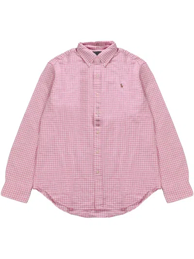 Polo Ralph Lauren Cotton Check-print Shirt In Rosa