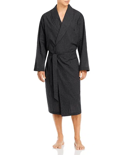 Polo Ralph Lauren Cotton Check Shawl Collar Robe In Chelsea