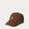 Polo Ralph Lauren Cotton Chino Ball Cap In Brown