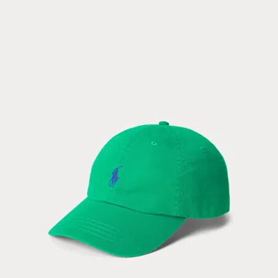 Polo Ralph Lauren Cotton Chino Ball Cap In Green